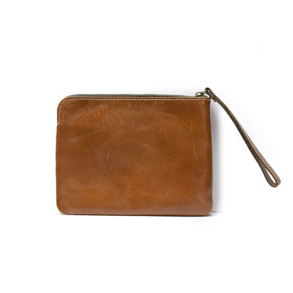 PATRICIA NASH Cassini Tooled Leather Wristlet in Tan - Picture 3 of 11